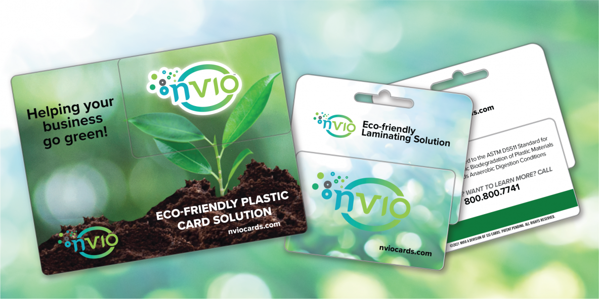 NVIO™ Eco-Friendly Plastic Postcard and Gift Card