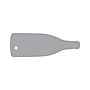 Bottle Shape Key tag