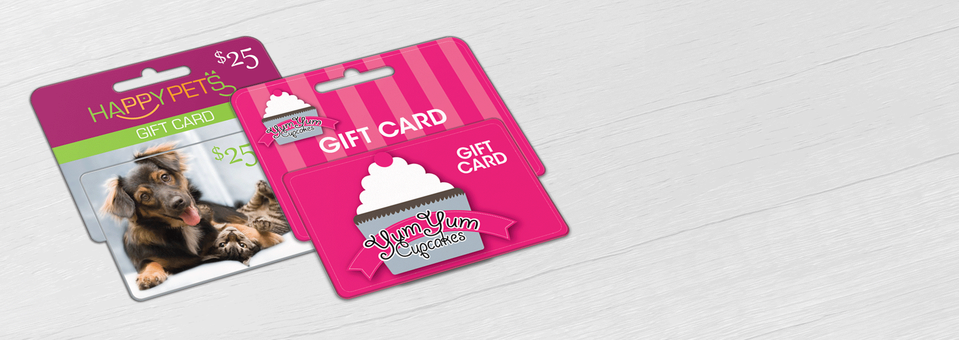 Small Hanging Display Gift Cards